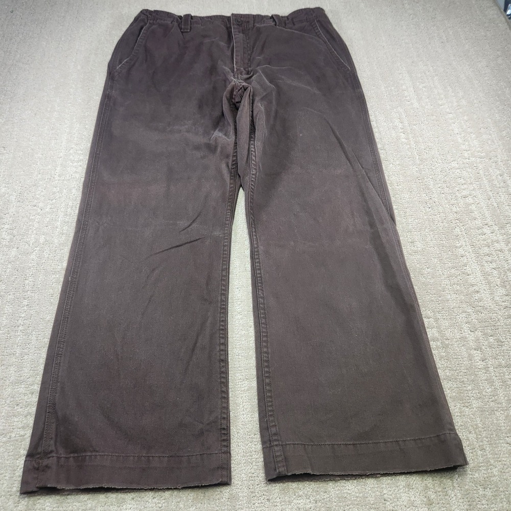 Vintage Gap Pants Men 36x30 Bootcut Boot Fit Baggy Y2K Brown Cotton Twill